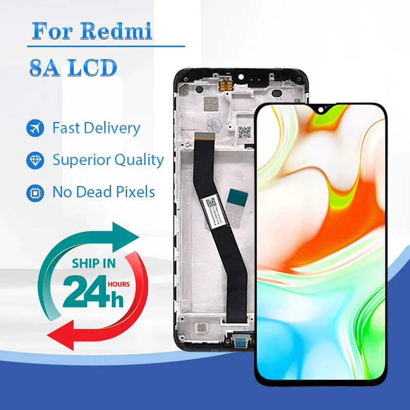 

6.2 Inch For Xiaomi Redmi 8A Lcd Touch Panel Glass Screen Digitizer Assembly For Redmi 8 Display Free Ship With Tools Brand New