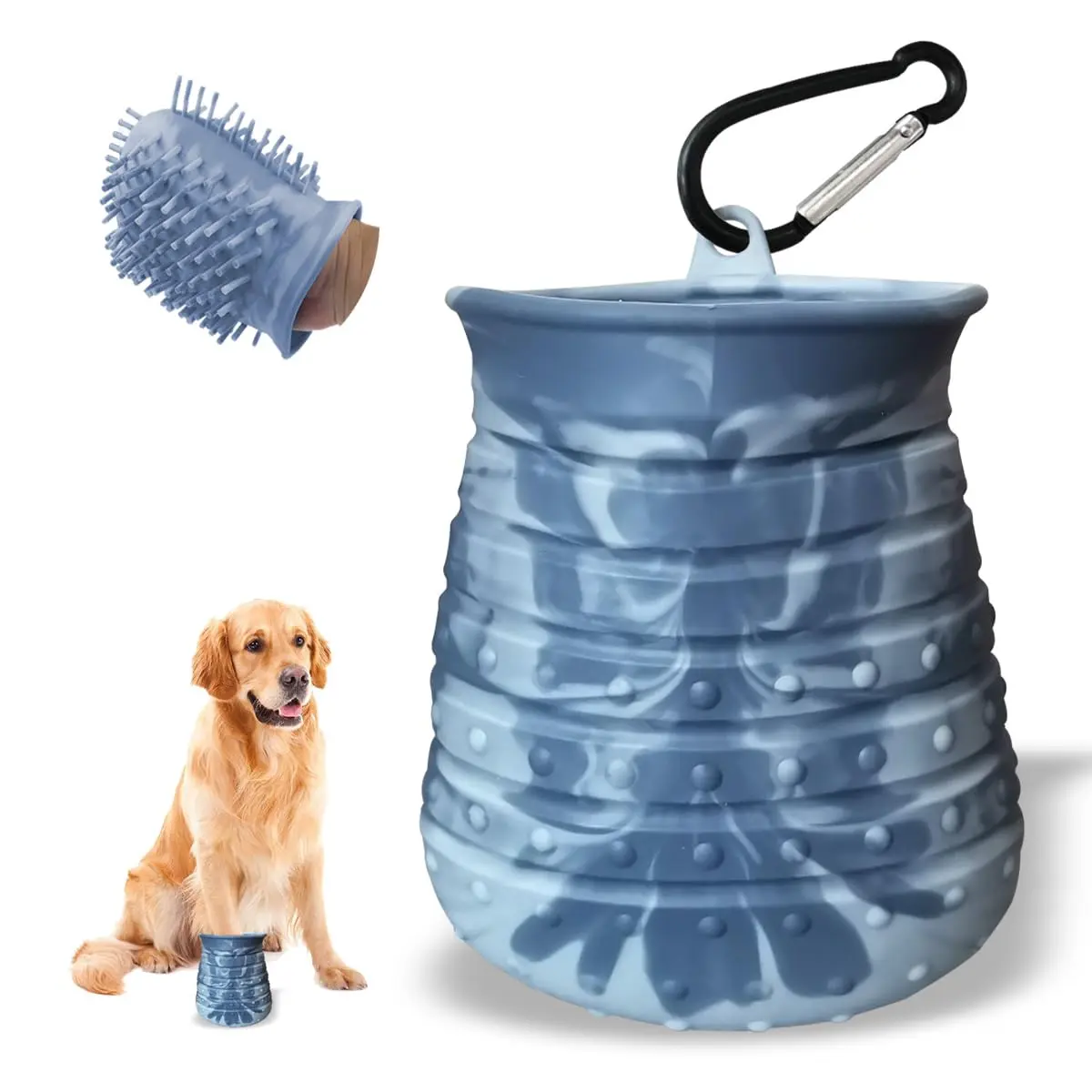 

Dog Paw Cleaner for Dogs Large Medium Portable Dog Foot Washer Silicone Foot Scrubber Dog Muddy Dirty Paw Cleaning Cup