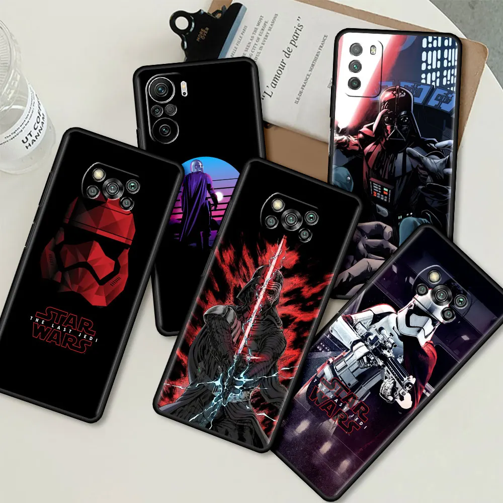 

Soft Case For Xiaomi Mi Poco X4 Pro 5G X3 NFC M4 M3 F3 GT F1 11 Lite 11T 10T 9T Phone Cases Black Back Cover Movie Star Warrs