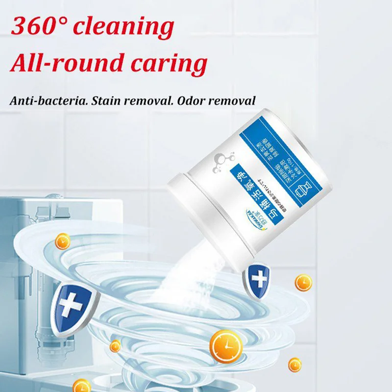 

2pcs 500g Toilet Oxygen Cleansing Toilet Urine Stains Stain Foam Clean Toilet Spot Replacement Toilet Bubble Clean