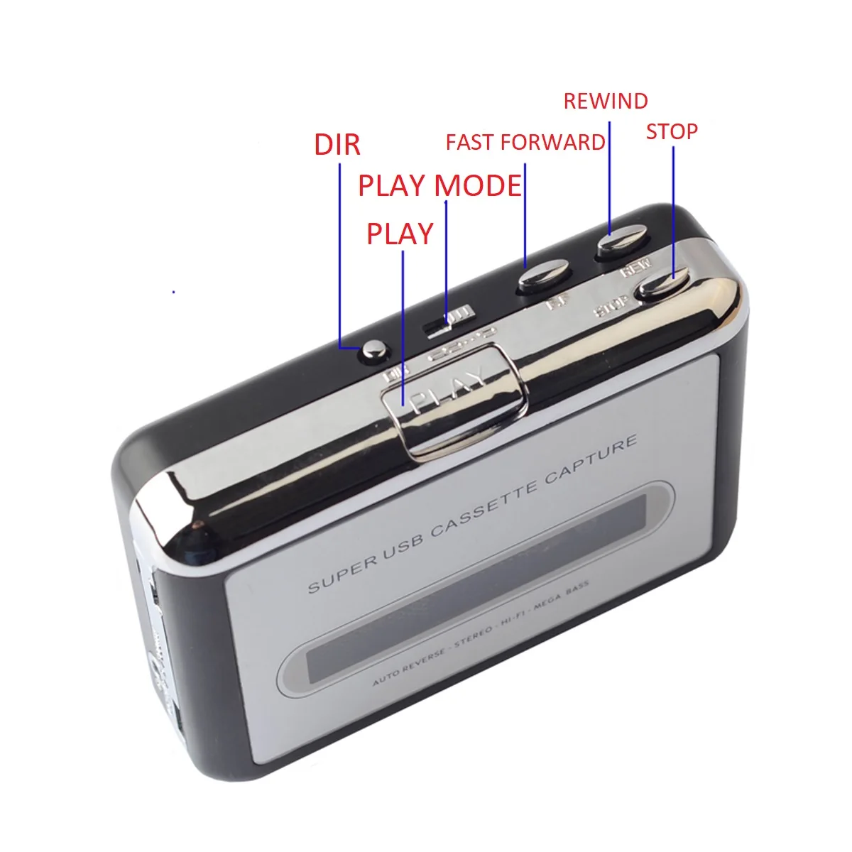 Многоцелевой кассетный плеер MP3/CD аудио автоматический обратный USB