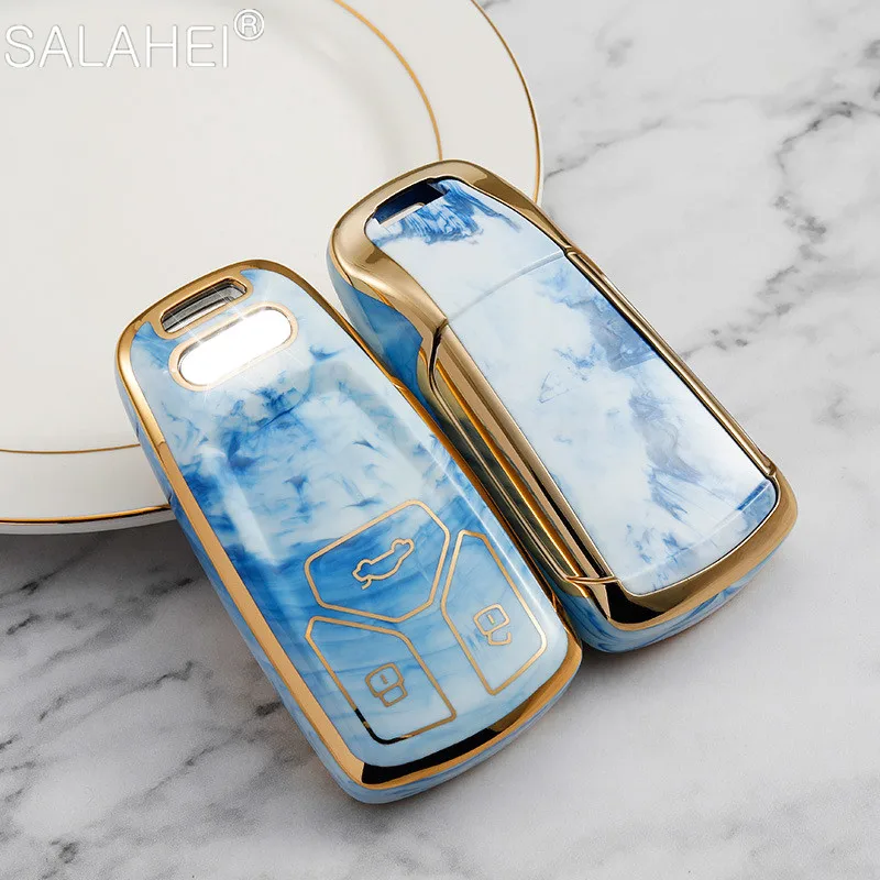 

Fashion Elegant TPU Car Remote Key Fob Case Cover For Audi A6 A5 Q7 S4 S5 S7 A4 B9 A4L 4m 8W Q5 TT TTS RS 8S Coupe Accessories