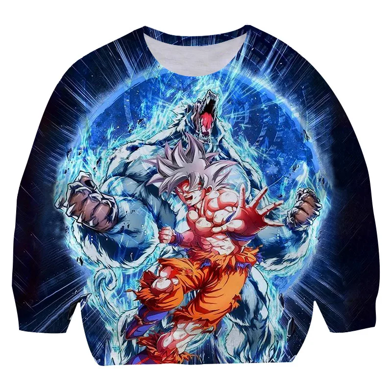

Dragon-bαll Sweatshirt For Kids Print Spring Autumn Children's Long-sleeved Dragon-bαll Pullover Sweater For Boy Girl Sweatshirt