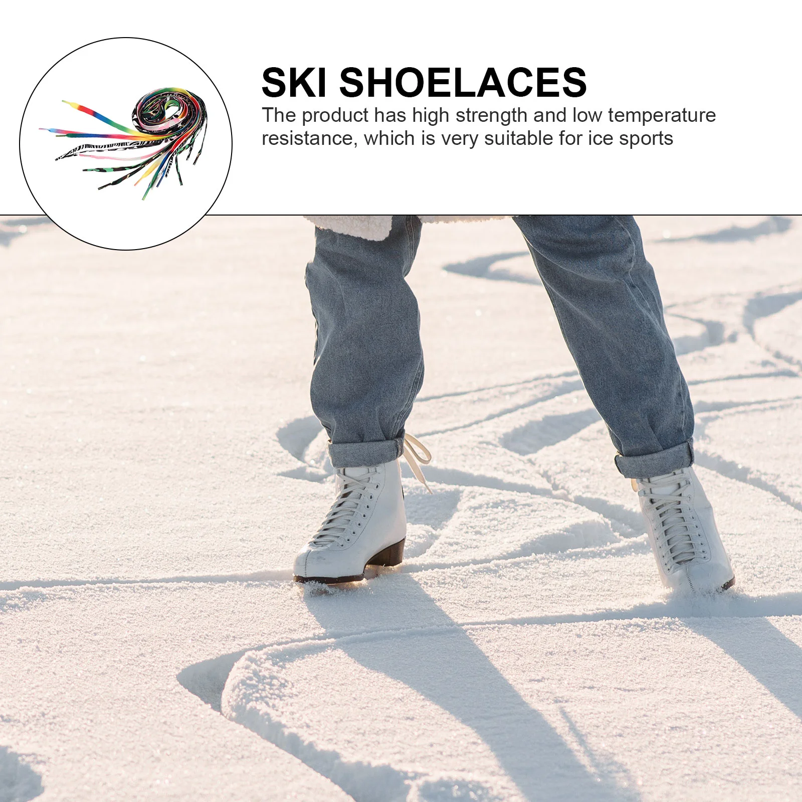 8 Pairs White Laces Boots Roller Skates Shoelaces Sneaker Sports Replacement Colorful Ice Strings Athletic