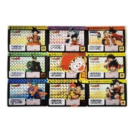 9pcsset dragon ball z family affection signature super saiyan goku vegeta hobby collectibles game anime collection cards