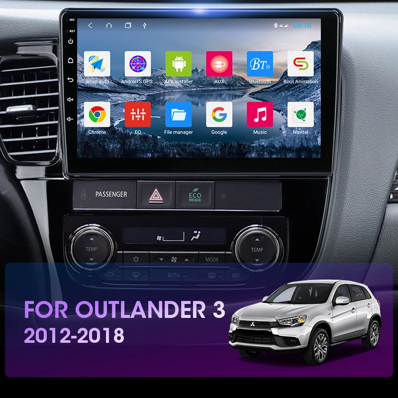 vtopek 10 4g dsp 2din android 10 0 car radio multimedia player navigation gps for mitsubishi outlander xl 3 2012 2018 head unit free global shipping