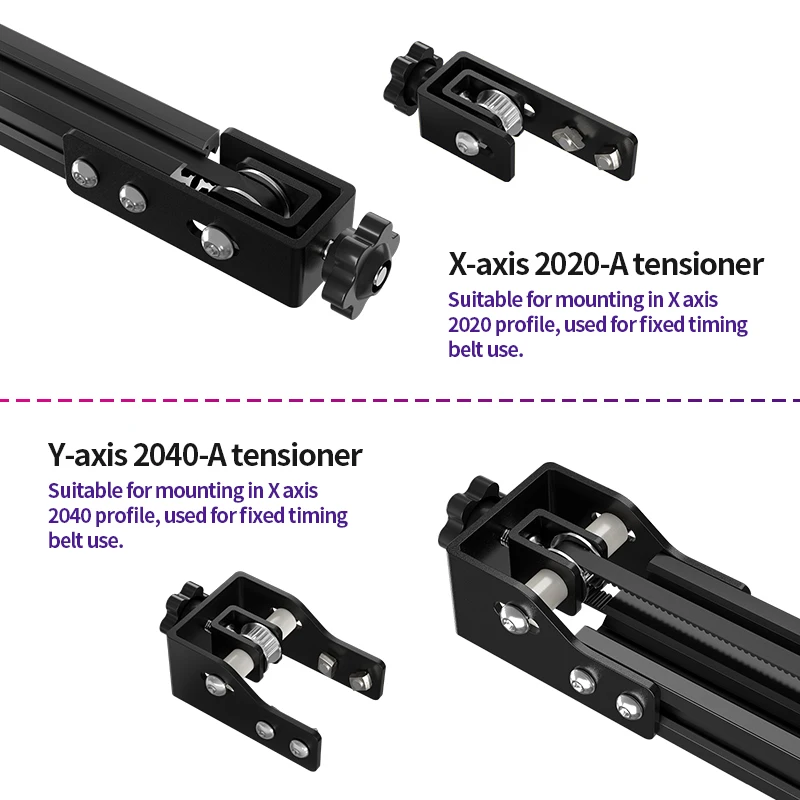 2020 X axis V-слот профиль 2040 Y синхронный ремень тянущийся выпрямитель для Creality Ender 3