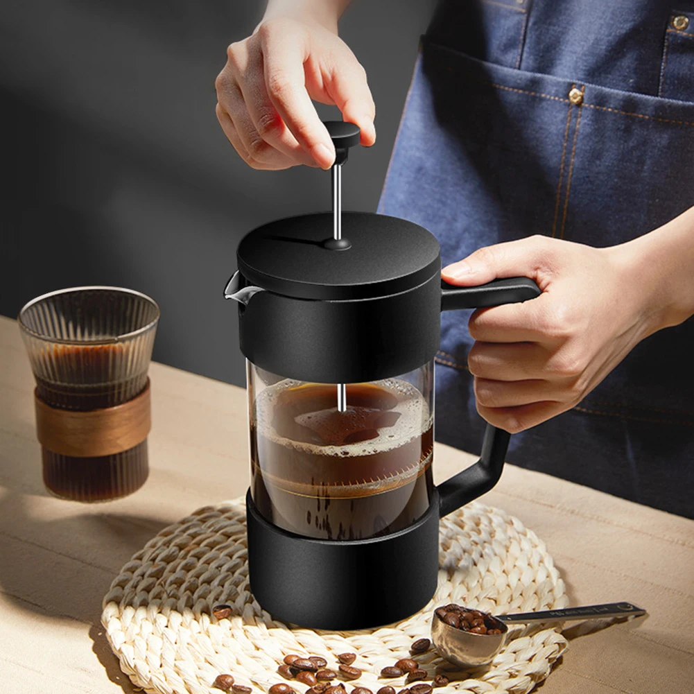 

French Press Coffee Maker 350/600/1000ML Coffee Brewer Household Kitchen Coffee Tea Maker Kettle Barista Tools Coffeeware