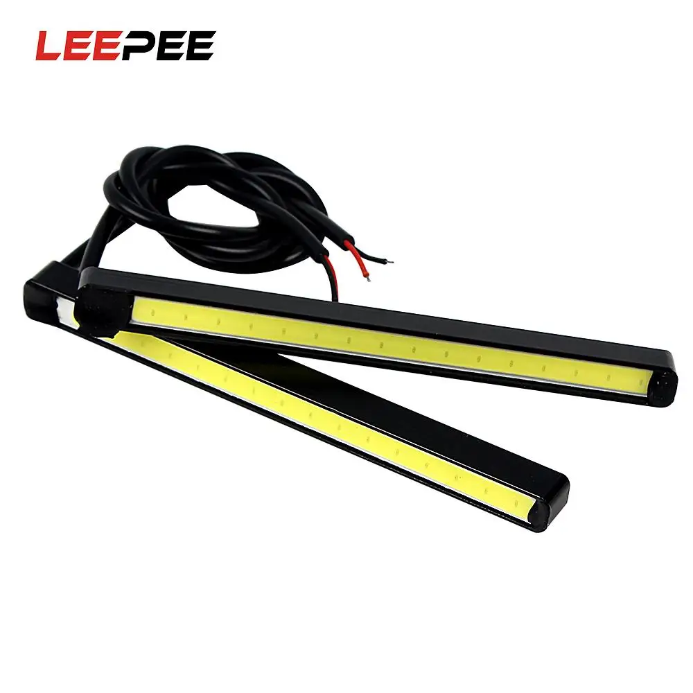 

Светодиодсветодиодный дневные ходовые огни LEEPEE, 2 шт., 10,5 см, 12 В постоянного тока, противотуманные фары, COB Автомобильные дневные ходовые огн...