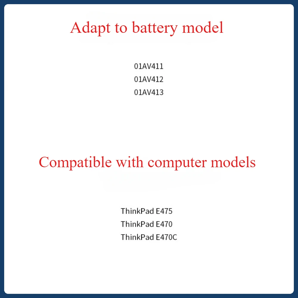 01AV413 01AV412 Аккумулятор для ноутбука Lenovo ThinkPad E470 E470C E475 SB10K97569 SB10K97570 SB10K97568 01AV411 11 1 В 45
