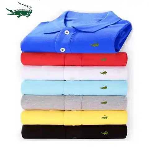 European And American Men's New Short Sleeve Summer Cotton Embroidered Business Polo Shirt Fashion Loose Oversized Lapel T-shirt