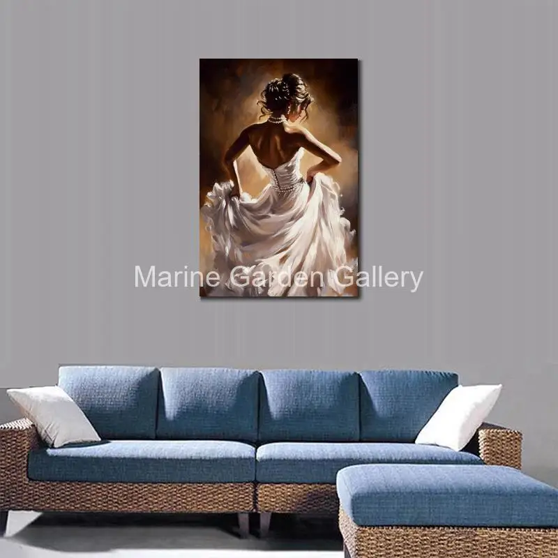 Ручная роспись текстурированный холст Художественная фигурка картина маслом