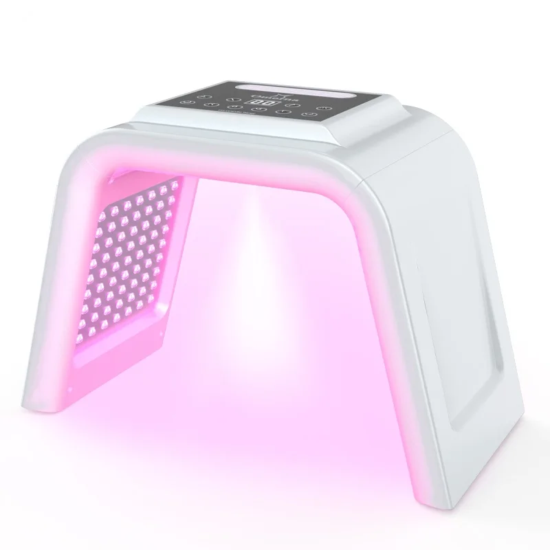 

2022 Newest 7-color LED Light Therapy Facial Mask Home Beauty Salon PDT Cold Hot Compress Spectrometer Skin Moisturizing Spray