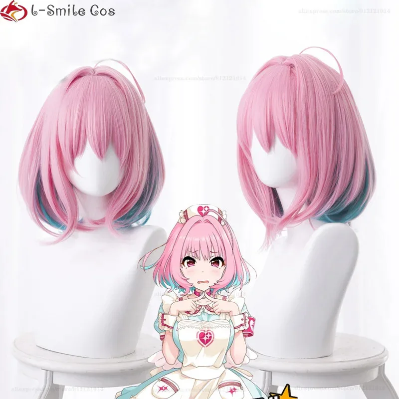 Фото Vivi 2025 Yumemi Riamu Game Косплей Длинные 38 см термостойкие синтетические волосы Парики для вечеринок + Кепка для парика №2