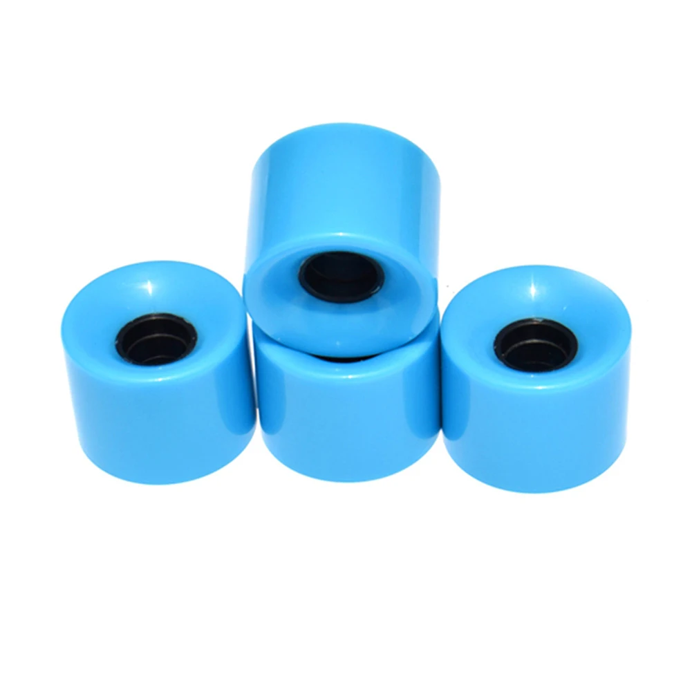 

Скейтборд из ПУ кожи, колеса, уличный скейт, износостойкие виды спорта, 12 цветов, 450 г, 4 шт., 60x45 мм, прозрачный Лонгборд, уличная деталь