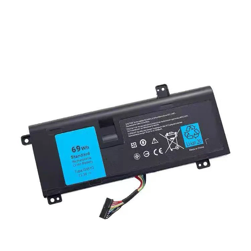 Фото Аккумулятор для ноутбуков DELL Alienware 14 A14 M14X R3 R4 Series P39G ALW14D-1528 GO5YJ 0G05YJ Y3PN0 8X70T 11.1V 69Wh/6200mAh №1