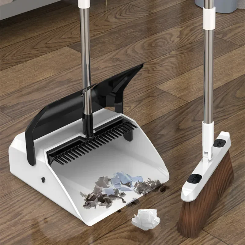

Magic Brooms Sets Folding Dustpans Home Accessories Garbage Collector Floor Sweeper Smart Cleaning Tools Household Things White