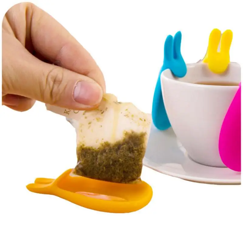 

Силиконовая подставка для чая в форме кролика