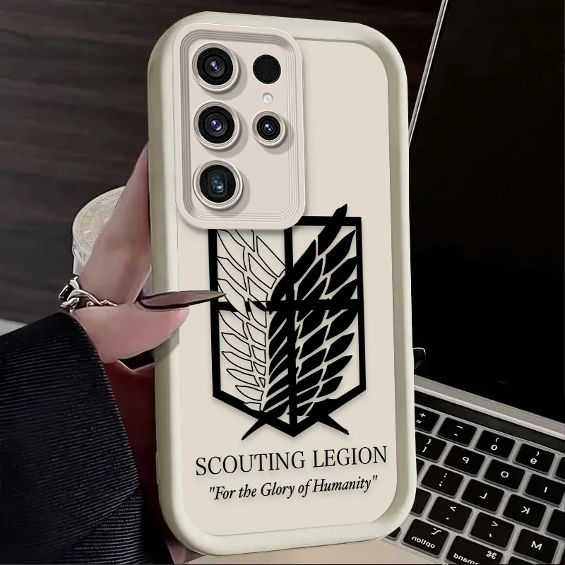 Фото Чехол Hot Attack On Titan Anime для Samsung Galaxy S23 S24 S25 Ultra S22 S21 Plus FE A56 A36 A26 A16 A06 A15 A25 A35 A55 5G Cover №3