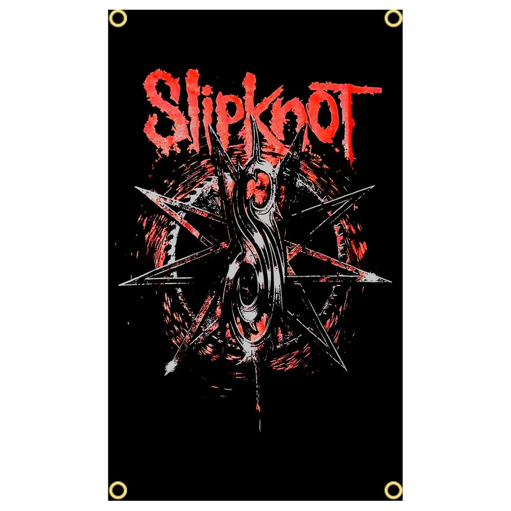 Фото 3x5 футов Slipknots хэви-метал группа флаг плакат гобелен полиэстер цифровая печать баннер для гаража Крытый уличное украшение №5