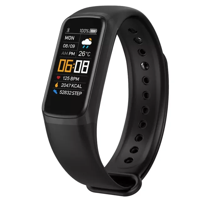 

Водонепроницаемый Фитнес-браслет с пульсометром и тонометром