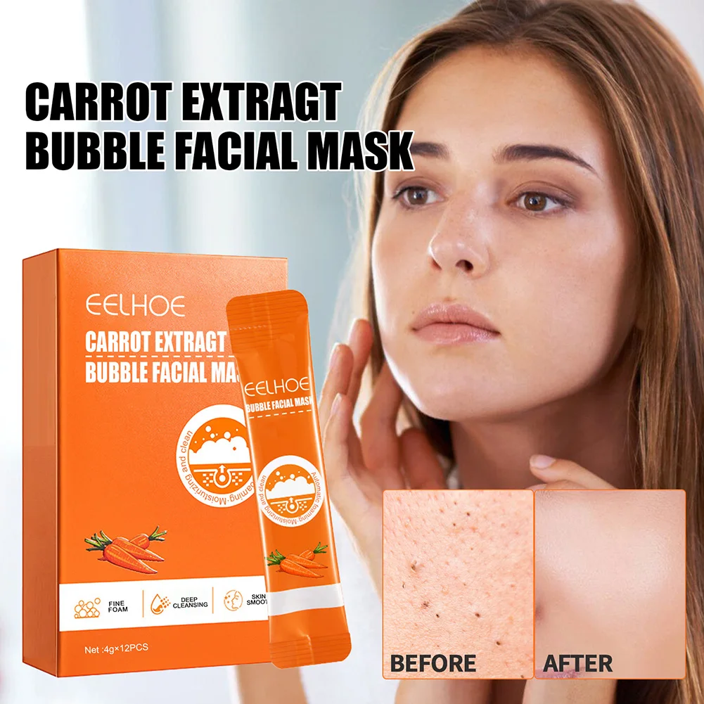 

12/24 шт., отшелушивающая маска с экстрактом моркови