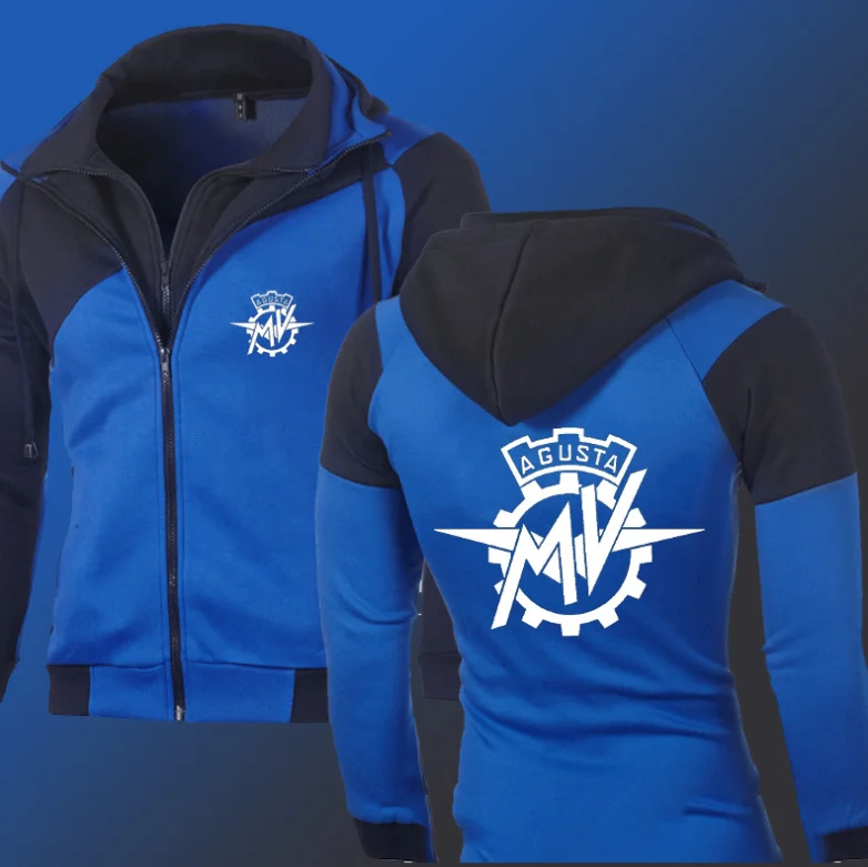 

Толстовка мужская с капюшоном и логотипом мотоцикла, модная повседневная хлопковая куртка на молнии, с длинным рукавом, в стиле хип-хоп, Хар...