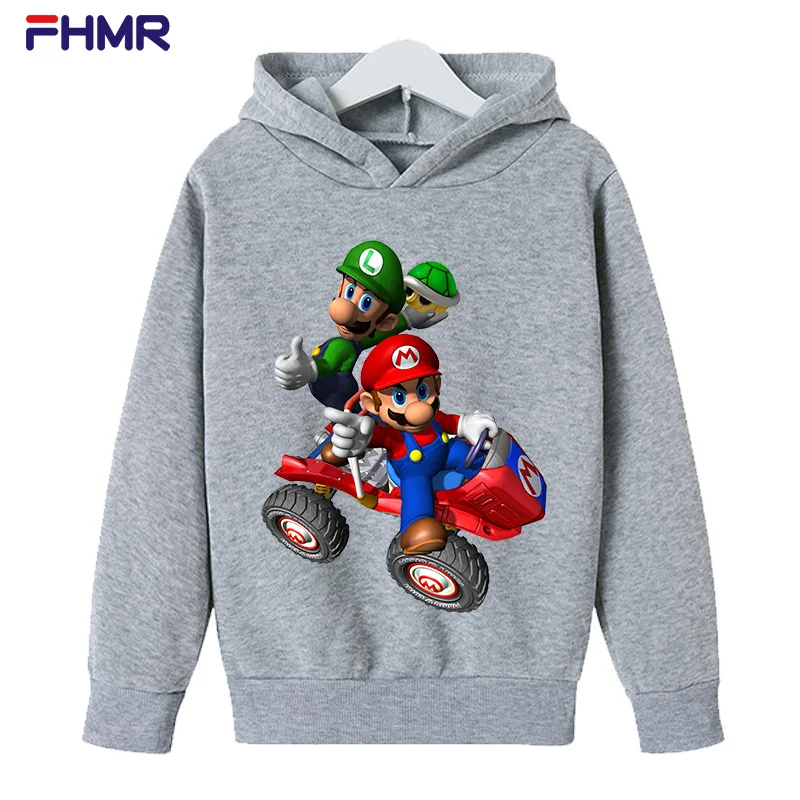 

Casual cartoon long sleeve cartoon Hoodie Boys Girls hip hop Harajuku autumn loose oversized retro Hooded Sweatshirt