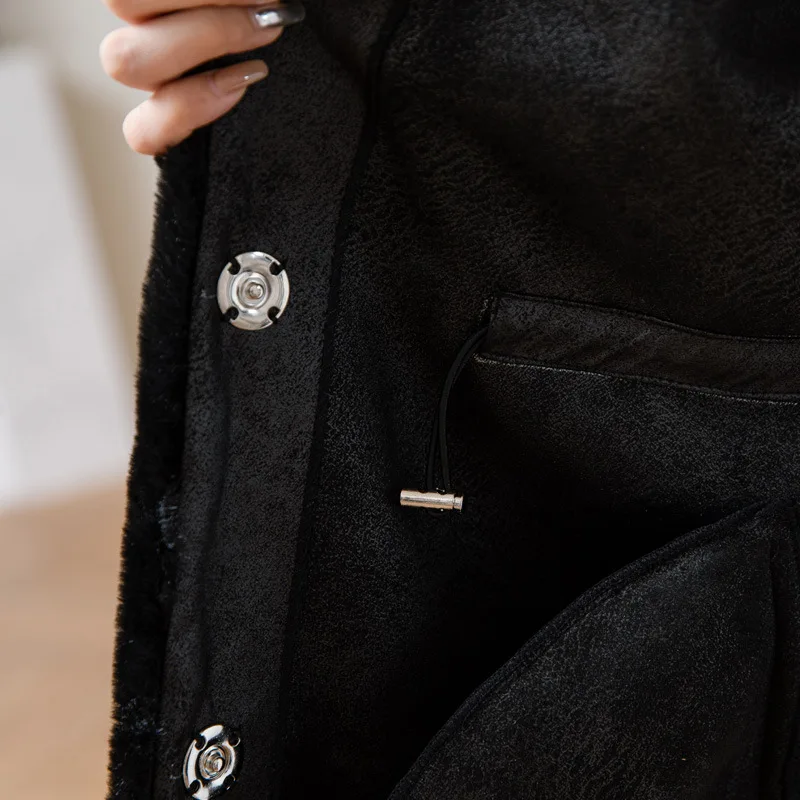 Winter Jacket Women 2022 New High Quality Loose Long Faux Fur Coat Office Lady Thick Double Faced Fur Parkas Famale Clothing