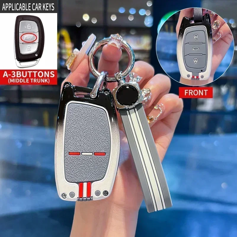 Для Hyundai Creta Ix35 Ix45 I10 I30 I40 Tucson Santa Fe Rena Sonata Elantra 3/4 кнопки автомобильный чехол для