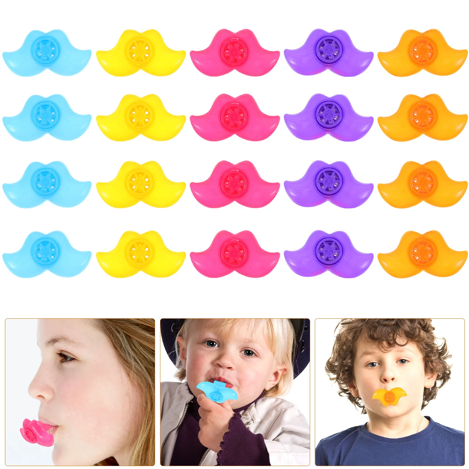 

20 Pcs Children's Whistle Toy Toys Party Creative Noise Makers Gift Kids Whistles Cheering Pp Cartoon Blowers Holiday Sports