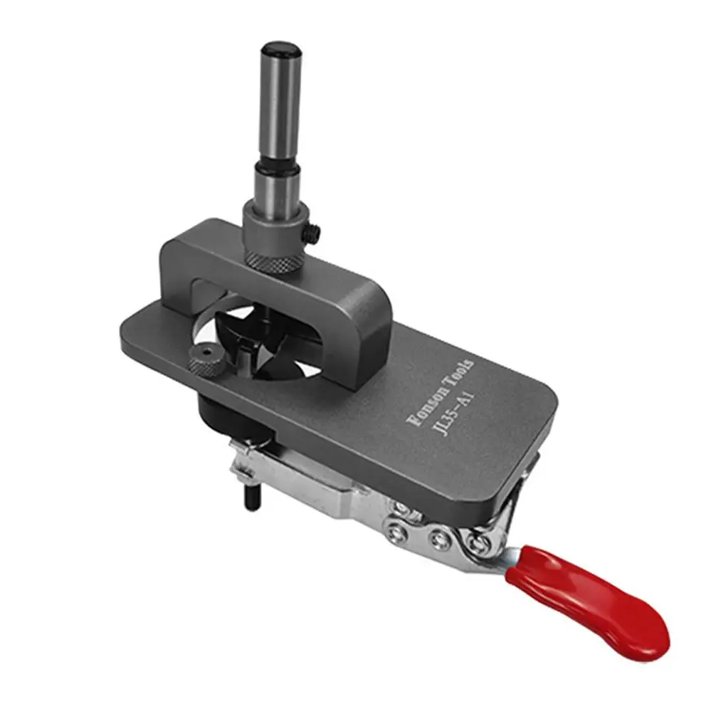 

35mm Hinge Boring Jig Woodworking Hole Drilling Guide Locator with Fixture Aluminum Alloy Hole Opener Template for Door Cabinets