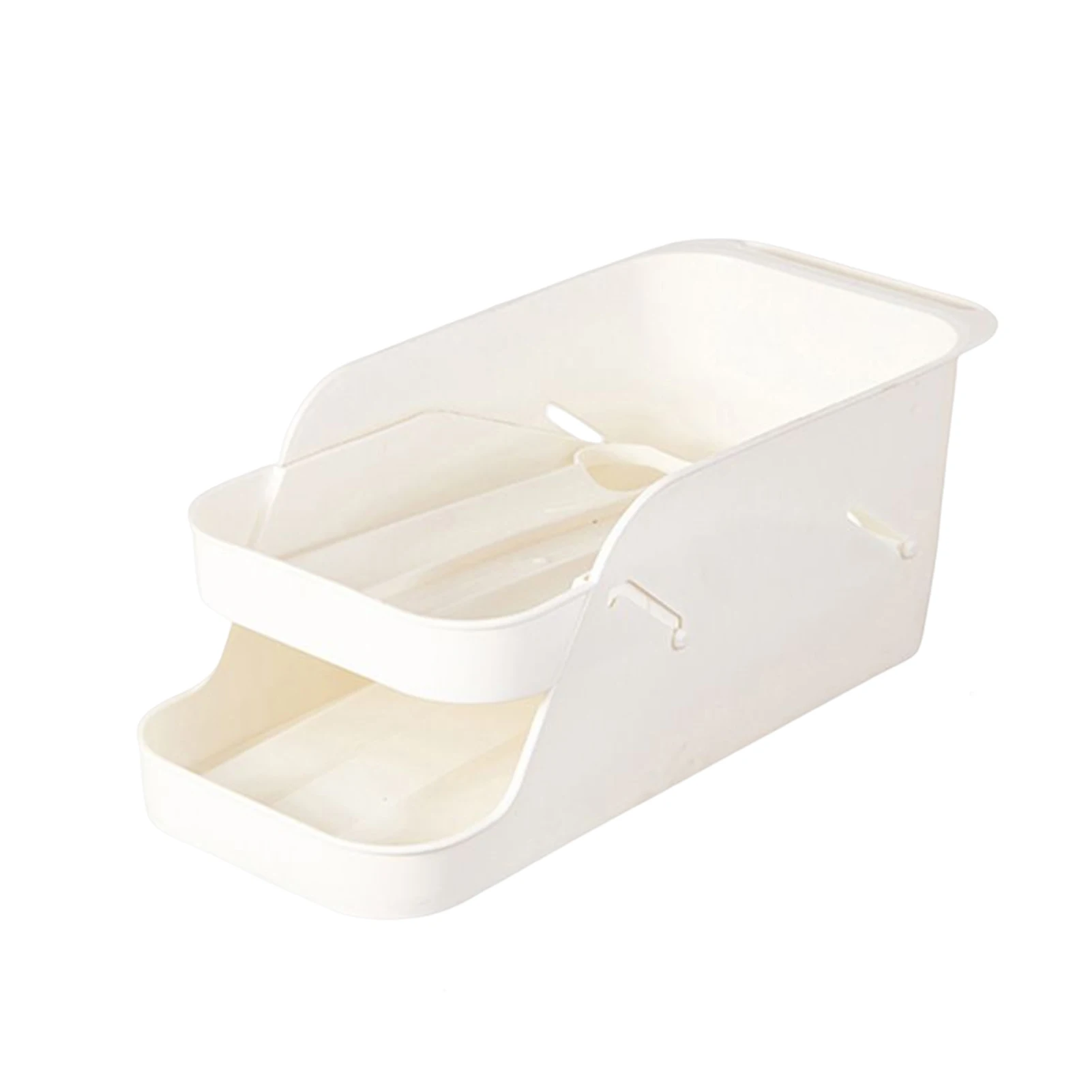 

2-Ярусный органайзер для банок, экономия пространства, автоматический вращающийся кухонный держатель для кладовой, столешница, диспенсер для холодильника, напитков