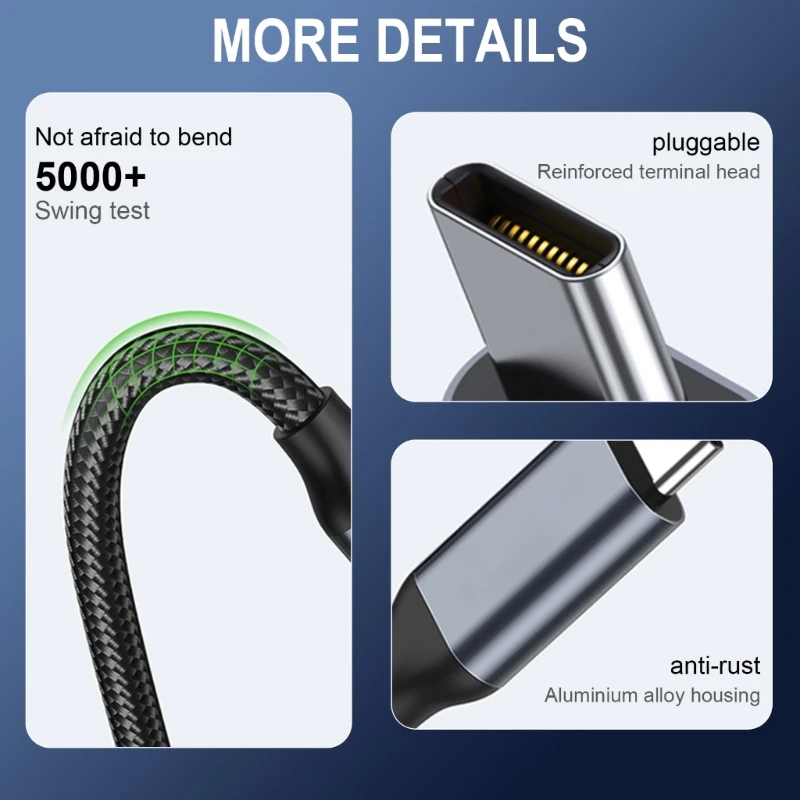 Зарядный кабель USB - 100 Вт/5 А