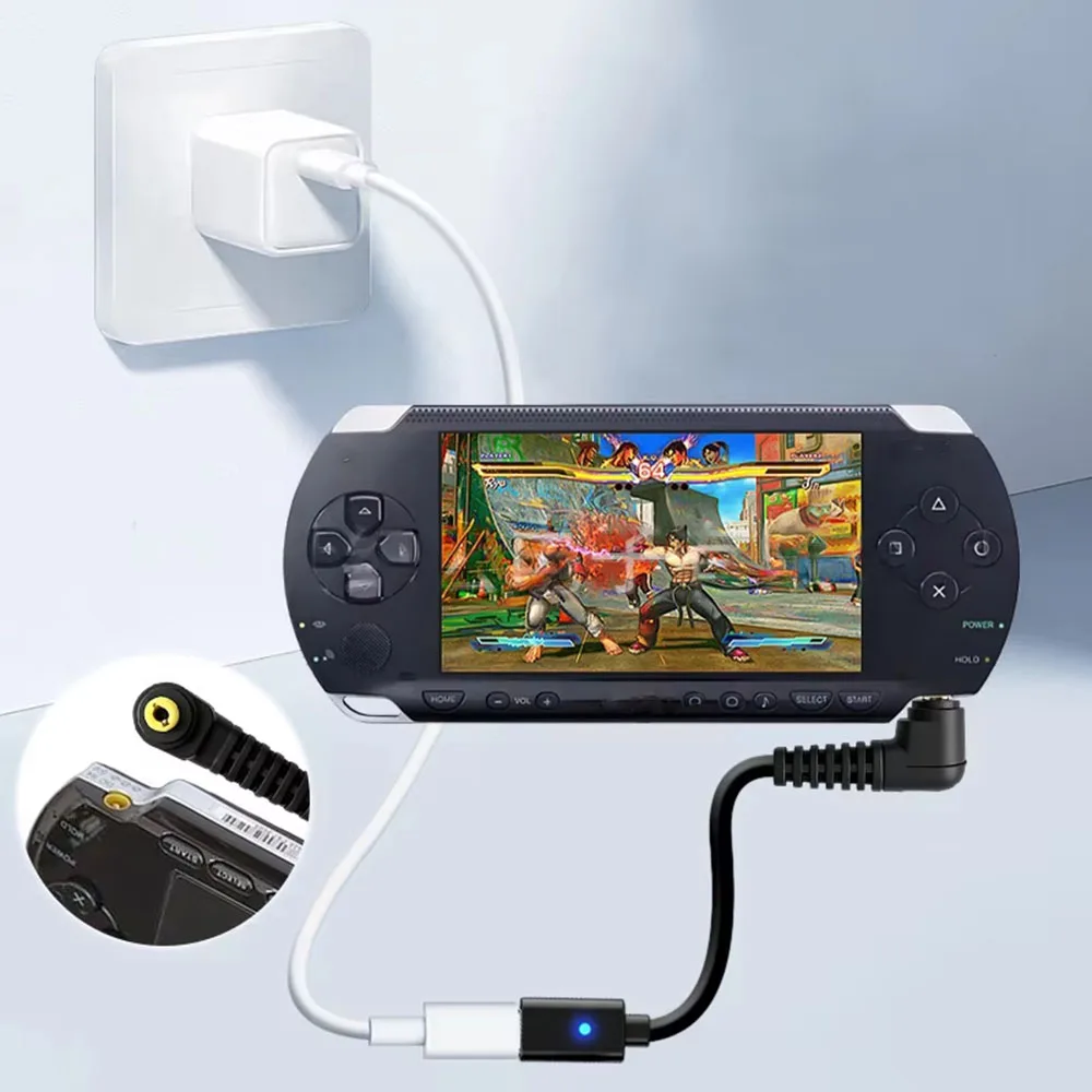 Фото Зарядный кабель Type-C для игровых контроллеров PSP 1000, 2000, 3000, USB-C кабель питания для консолей PSP1/2/3000 №5