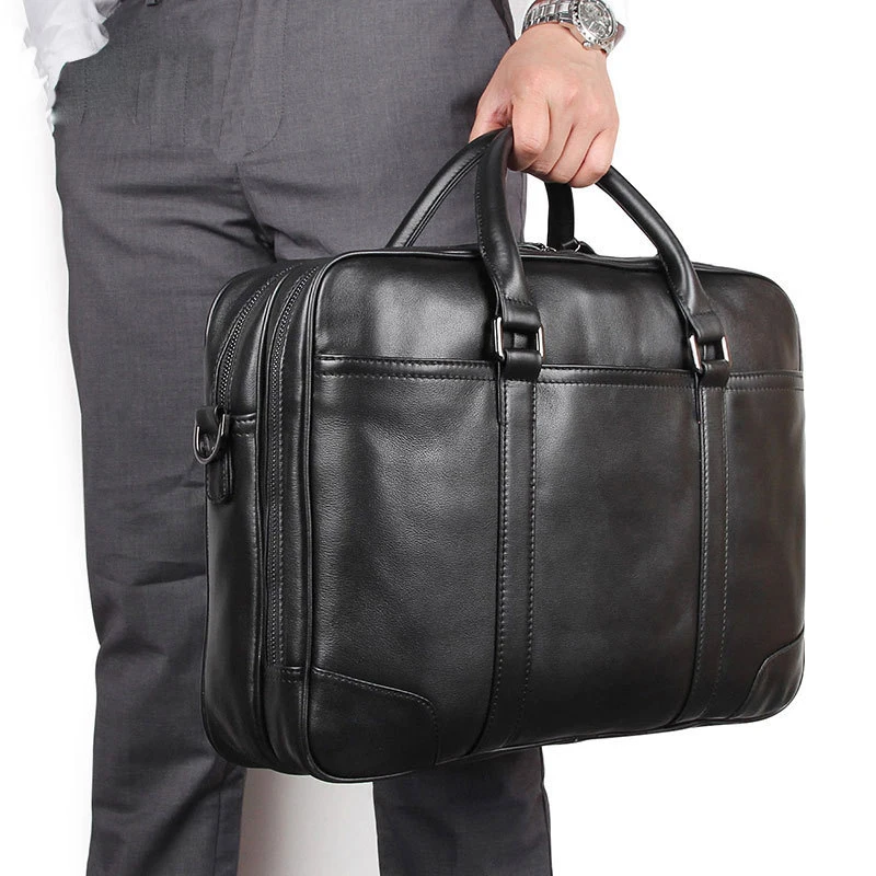 

Роскошный портфель для ноутбука 15,6 дюйма, мужская кожаная сумка, мужская Сумка для документов формата А4, сумка через плечо, мужская сумка-мессенджер с верхней ручкой