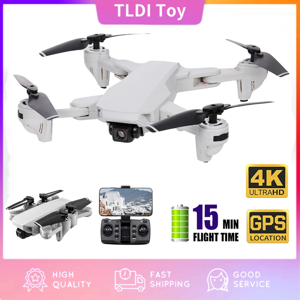 

S103 RC Drone with 4K Camera 5G Wifi GPS Drones Foldable Optical Flow Positioning Remote Control Quadcopters Headless Mode Toys