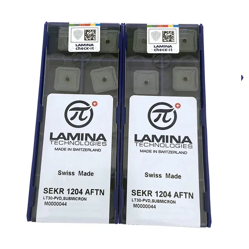 10 шт. LAMINA SEKR SEKR1203 SEKR1204 SEKR1203AFTN SEKR1204AFTN LT30 фрезы корпусная фреза PVD твердосплавные
