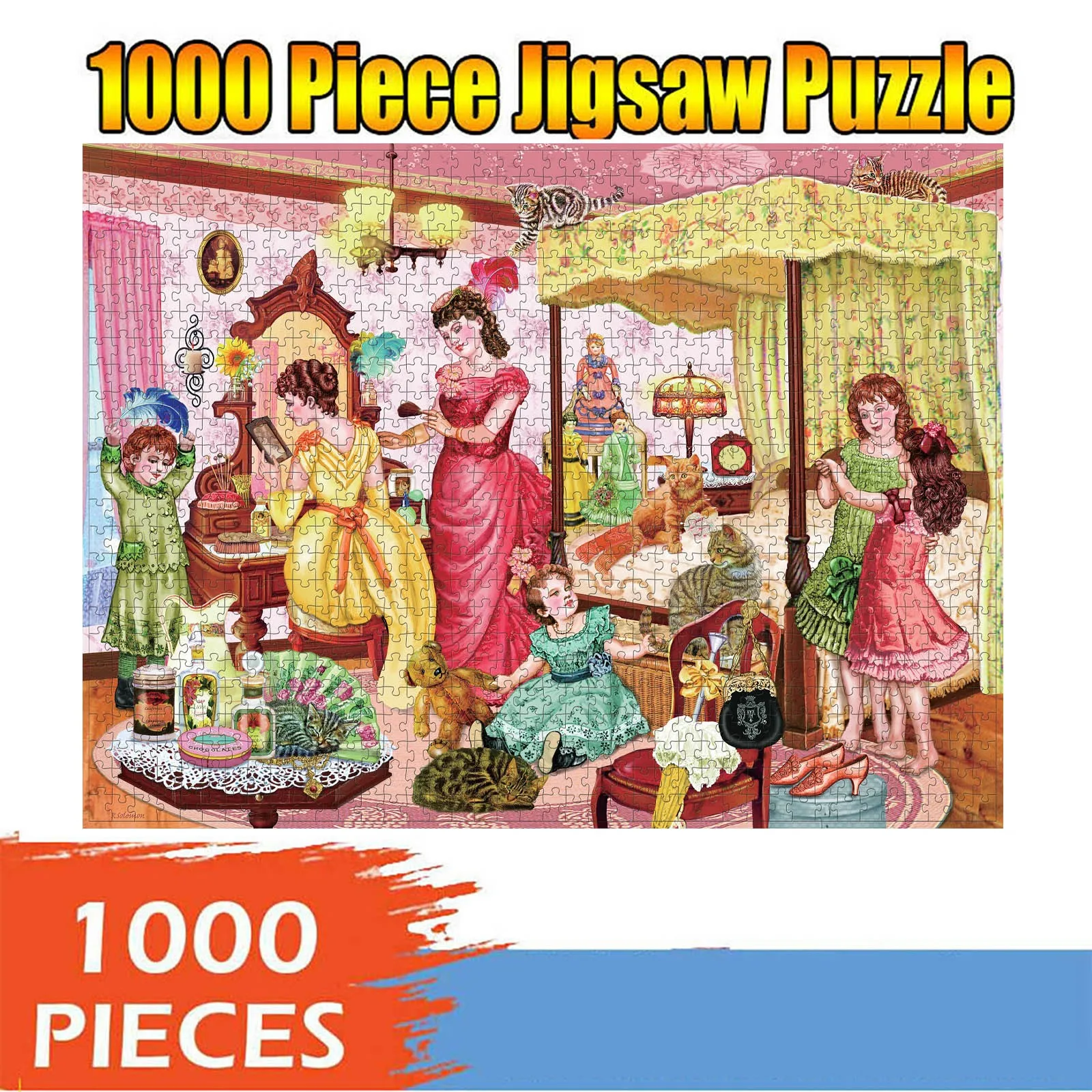

Eject Toy Slushy Toy 1000 Pcs Adult And Ahildren's Intellectual Development Puzzle Toy HolidayGift