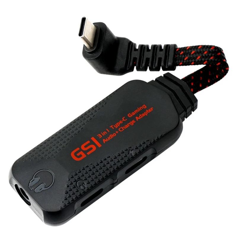 

Game Live Sound Card USB Sound Card Type-C Charging 3-In-1 Hi-Rse Mobile Game Sound Card External Drive-Free