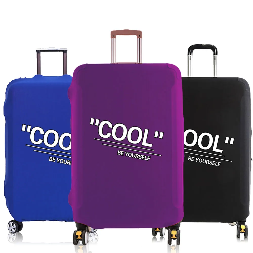 

Luggage Cover suitcase Baggage covers Travel Accessories protective case for 18-30 inch Elastic dust cover COOL Font Pattern