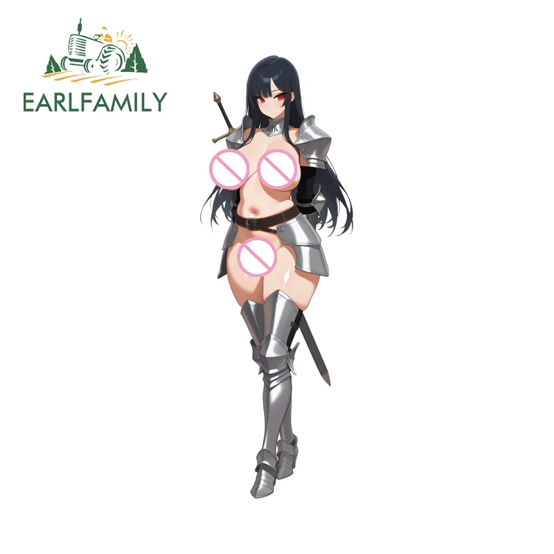 

EARLFAMILY обнаженный женский рыцарь хентай аниме автомобильные наклейки крутые индивидуальные наклейки отличный солнцезащитный крем лобовое стекло окклюзия царапины