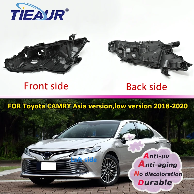 

Абажур объектив лампа задняя крышка для Toyota Camry 2018 2019 2020 налобный фонарь Передняя Автомобильная фара задняя Базовая крышка
