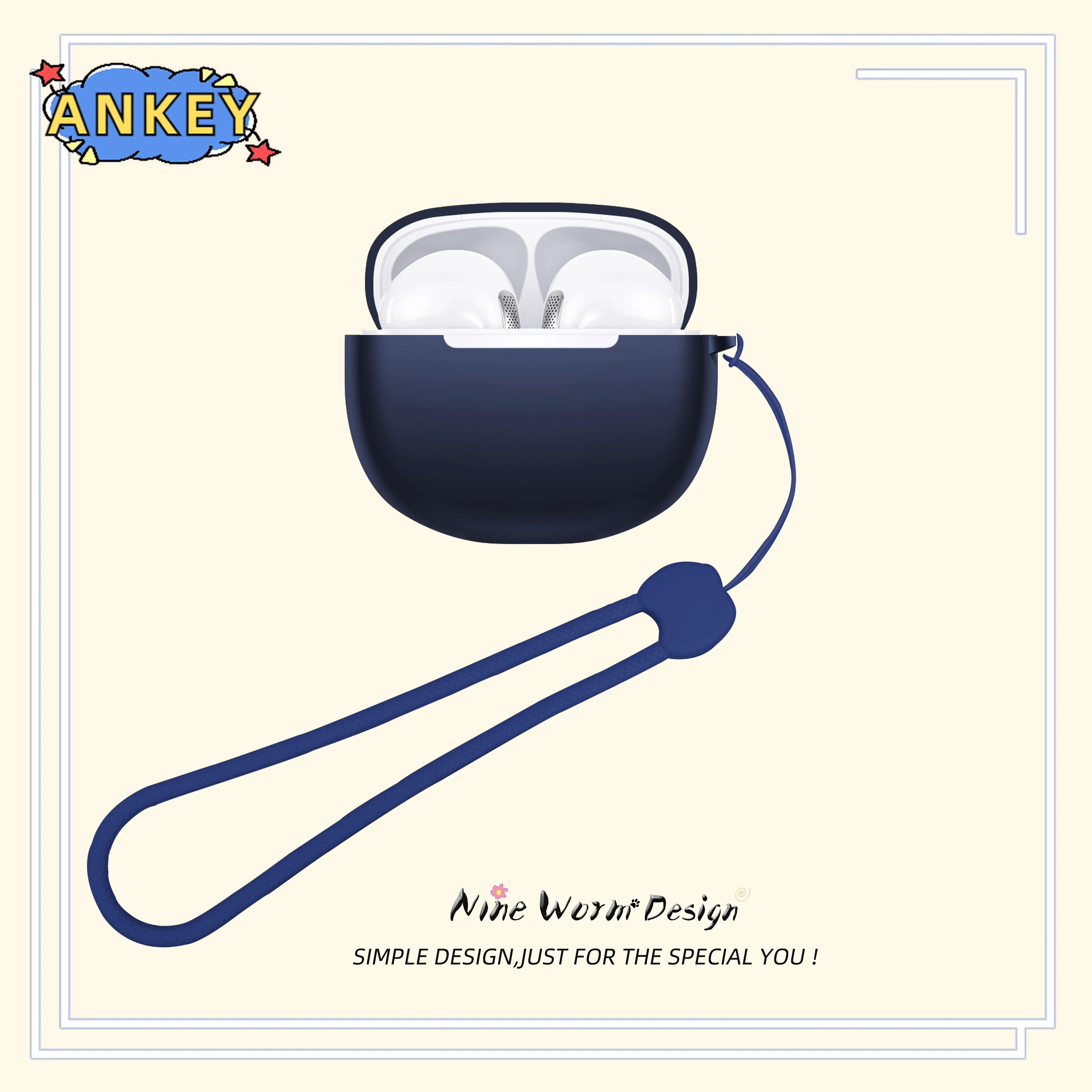 Защитный чехол для наушников AilyPods цвет в ассортименте