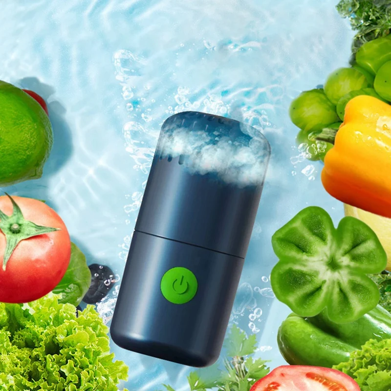 

Food Purifier Fruit Vegetable Washing Machine Capsule Shape Portable Wireless Purifier Household Pesticide Disinfection Cooking