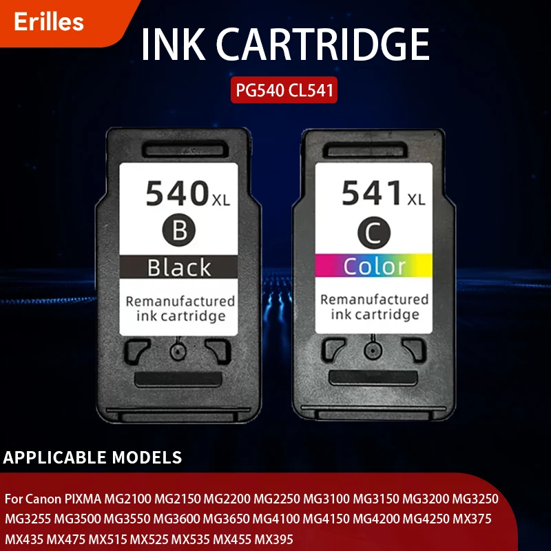 Совместимый картридж для Canon Pixma MG2250 MG3150 TS5151 TS5150 MG4250 MG3650 MG4200 MX375 MX475 PG540 CL541 PG-540 CL-541