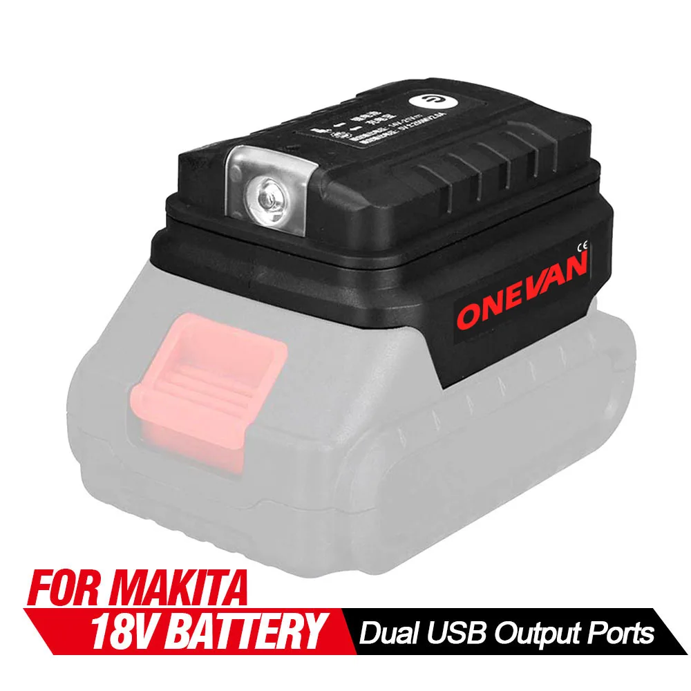 

Блок питания Makita 18 в с двумя USB-портами и светодиодсветильник кой