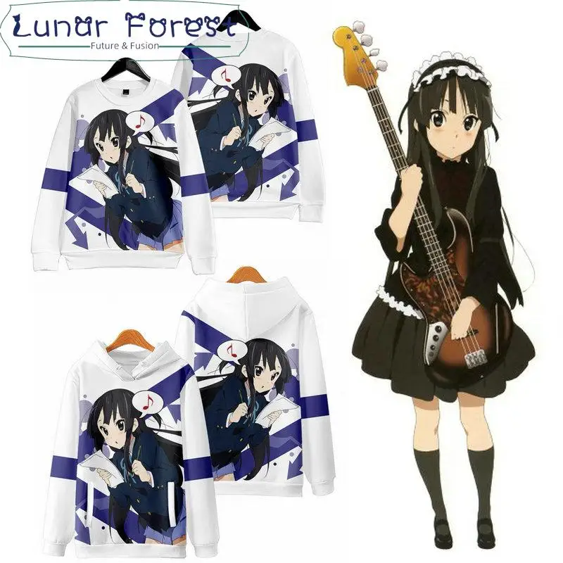 K-ON! Толстовка с длинным рукавом для мужчин и женщин 3D-принтом |