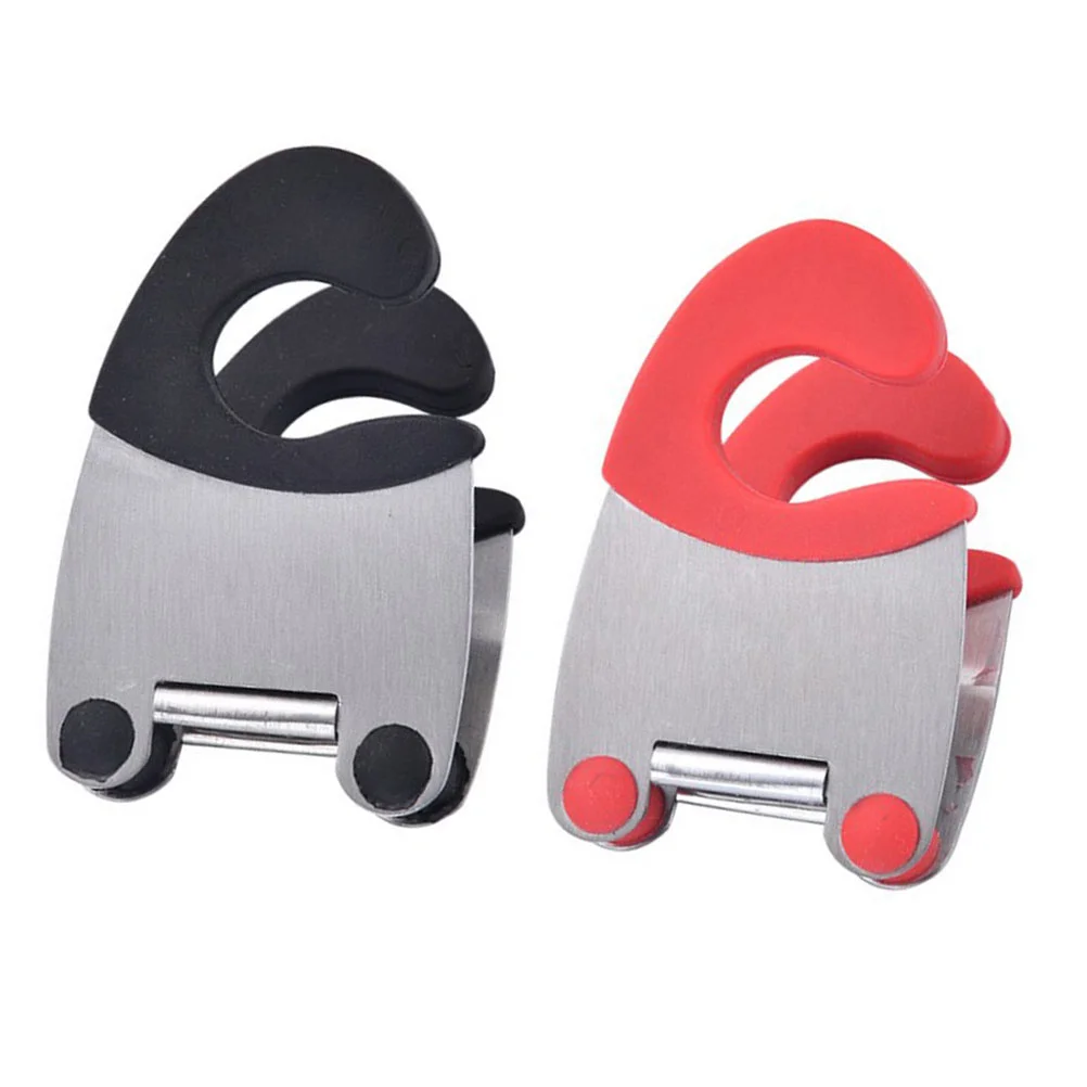 

Spoon Pot Clip Rest Holder Kitchen Grip Side Cooking Clamp Resistance Silicone Pan Fixed Utensils Folder Utensil Stainless Flex