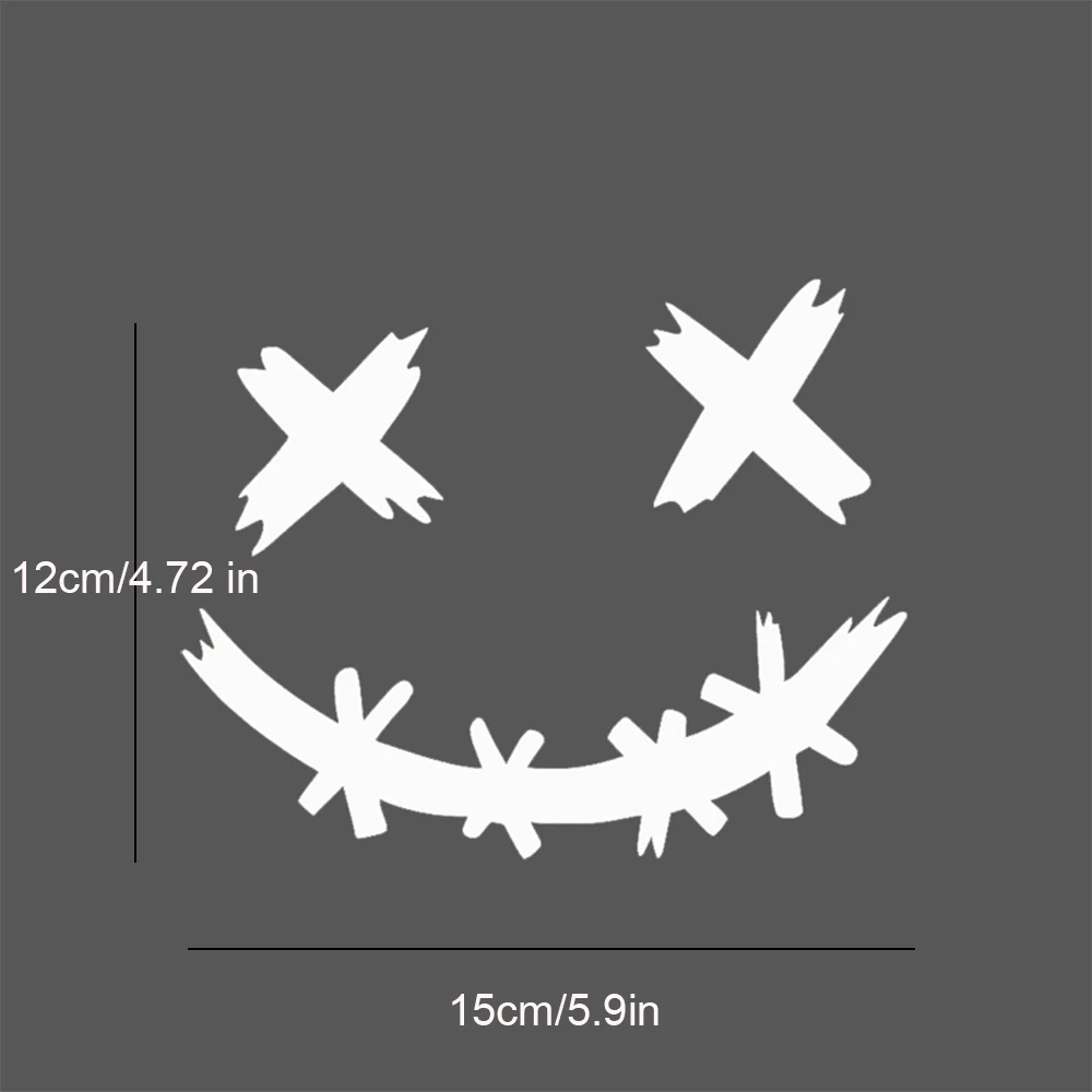

Водонепроницаемые Светоотражающие Наклейки Для Мотоциклетного Шлема, Наклейка С Улыбающимся Лицом Демона